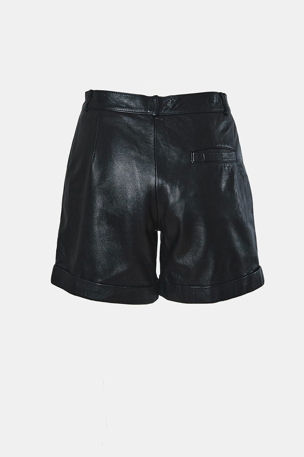 Black Leather Shorts – Dlux London Ltd