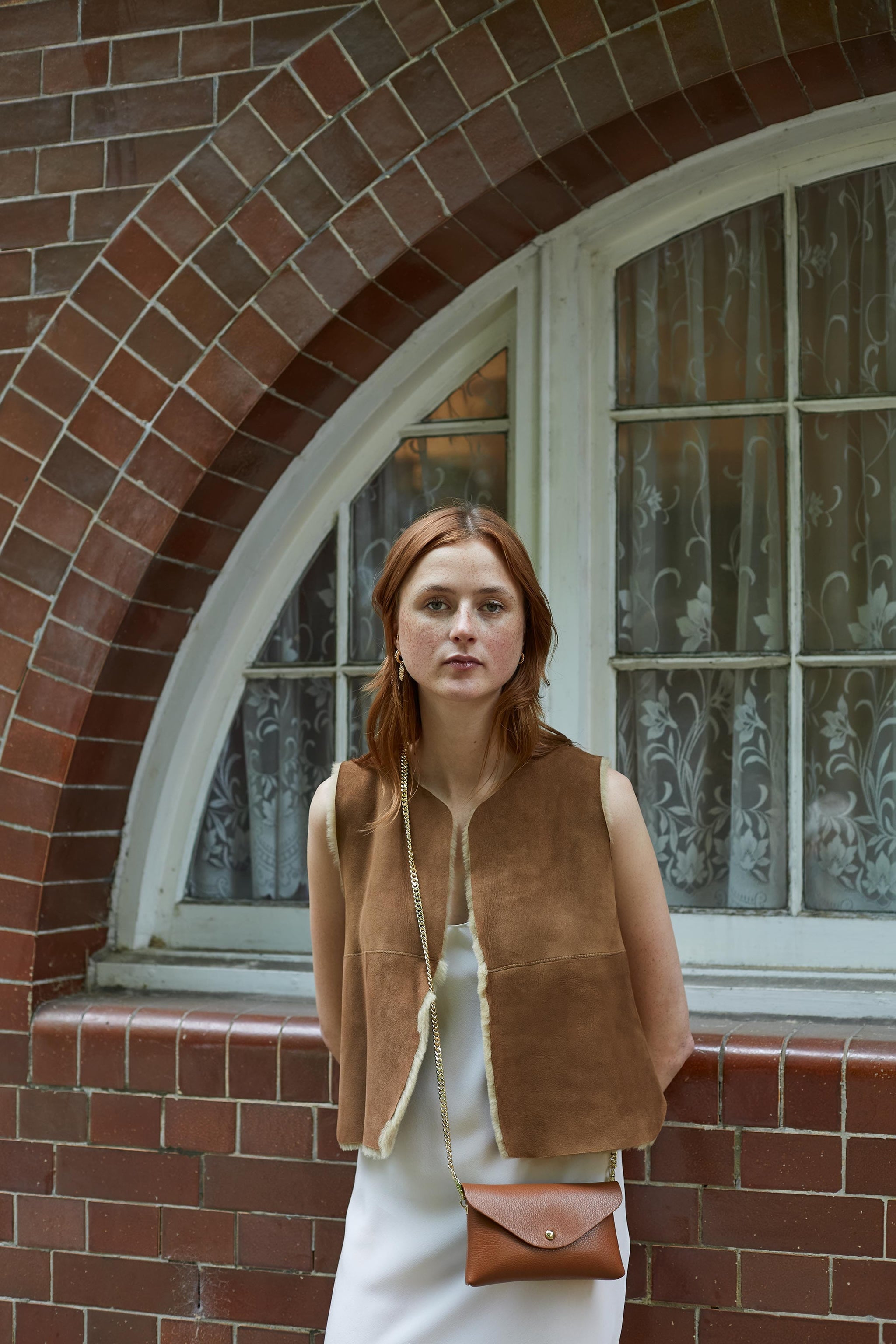 Cappuccino Shearling Vest – Dlux London Ltd